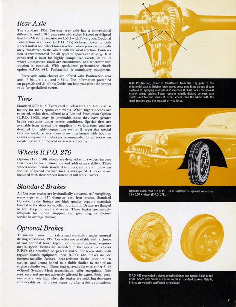 1959 Corvette Equipment Guide Page 9